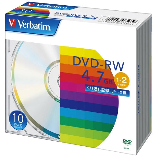 Verbatim ＤＶＤ－ＲＷ <4.7GB> DHW47N10V1 10枚 4991348061159