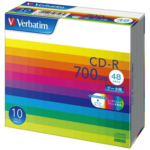 Verbatim ＣＤ－Ｒ <700MB> SR80SP10V1 10枚 4991348061371