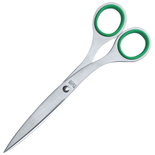 Positive stainless steel scissors NO. 165L green left-handed person