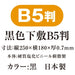 Kyoei Plastic Black Underlay NO.8310 B5 size 4963346131028