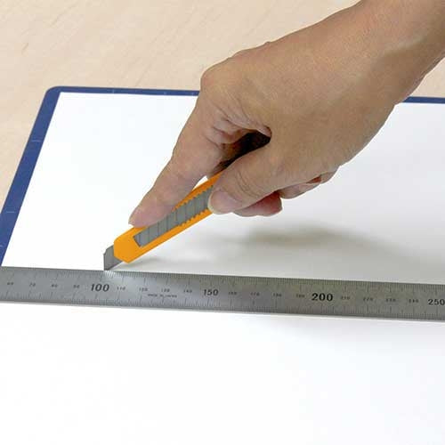 Positive retractable knife S CU-103 yellow