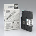 Max character tape LM-L512BW white on black 12 mm