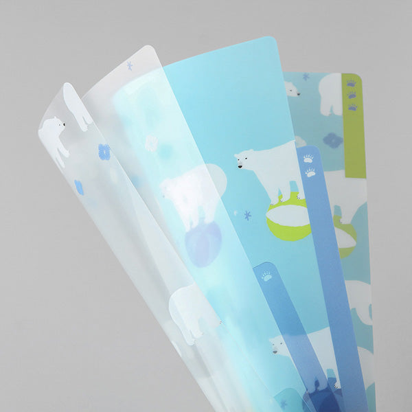 35306006 OS 3PクリアホルダーA5シロクマ 35306 デザインフィル 4902805353069（10セット）