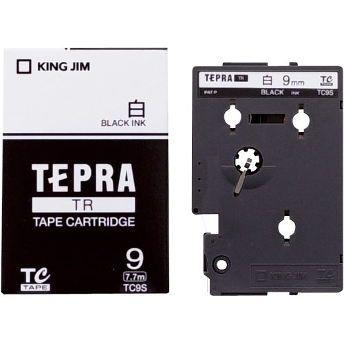 King Jim Tepla TR tape TC9S white on black 9 mm