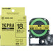 King Jim Tepra PRO Tape SK18Y Fluorescent Yellow with Black Letters 18mm