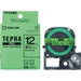 King Jim Tepla PRO tapes SK12G fluorescent green on black 12 mm
