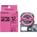 It is lindera 12mm to キングジムテプラ PRO tape SK12P fluorescence peach