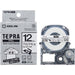 King Jim Tepra PRO Tape Iron SF12K White/Black 12mm 4971660796601