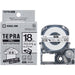 King Jim PRO tape iron SF18K white, 18 mm black