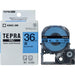 It is lindera 36mm in キングジムテプラ PRO tape SC36B blue