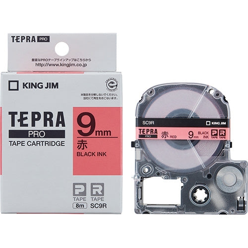King Jim Tepla PRO tapes SC9R red to black 9 mm