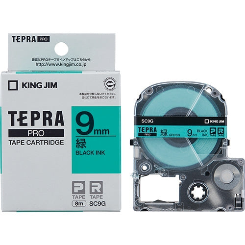 King Jim Tepla PRO tapes SC9G green to black 9 mm