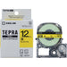 It is lindera 12mm in キングジムテプラ PRO tape SC12Y yellow