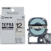 King Jim Tepra PRO Tape SC12H Gris avec lettres noires 12 mm