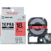 King Jim Tepla PRO tapes SC18R red to black 18 mm