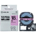 It is lindera 18mm in キングジムテプラ PRO tape SC18V purple