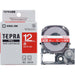 It is Chinese classics character 12mm in キングジムテプラ PRO tape SD12R red