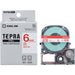 King Jim Tepla PRO tapes SS6R white, red lettering 6 mm