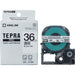 King Jim Tepla PRO tapes ST36K in transparent black 36 mm