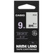 Casio calculator transparent tape XR-9X to transparent black 9 mm