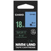 It is lindera 18mm in CASIO COMPUTER Co., Ltd. label tape XR-18BU blue