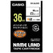 Casio Computer Magnetic Tape XR-36JWE Black letters on white 36mm