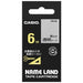 It is lindera 6mm in CASIO COMPUTER Co., Ltd. transparence tape XR-6X transparence