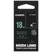 It is Chinese classics character 18mm in CASIO COMPUTER Co., Ltd. label tape XR-18ABK black