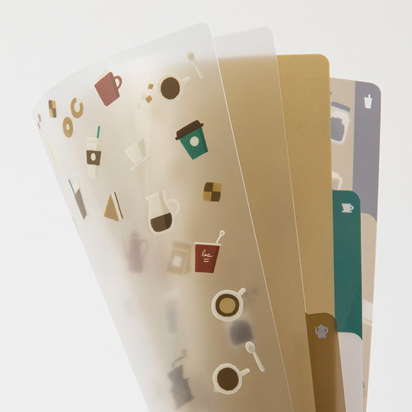 OS 3Pクリアホルダー A5コーヒーA ミドリ 35474006（10セット）