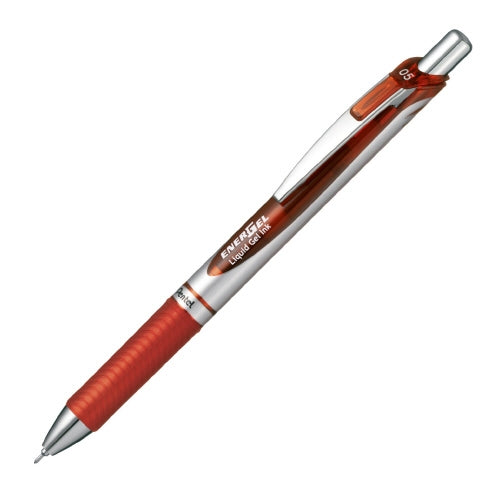 Pentel エナージェル 0.5mm BLN75Z-B silver / red