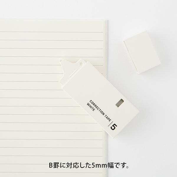 ミドリ カミセイシュウセイテープ＜５ＭＭ＞シロ 35498006　4902805354981（5セット）