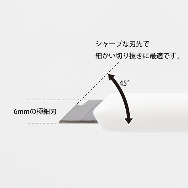 ミドリ ペンカッター白 35557006　4902805355575（5セット）