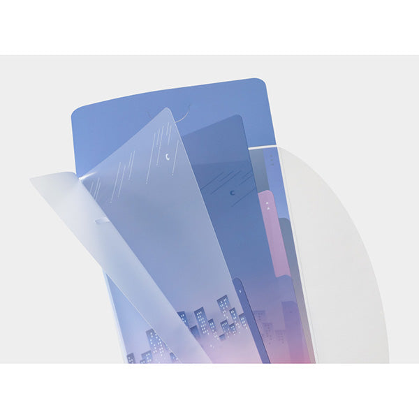 ミドリ ３ポケットクリアホルダー＜Ａ５スリム＞フ 35560006　4902805355605（5セット）