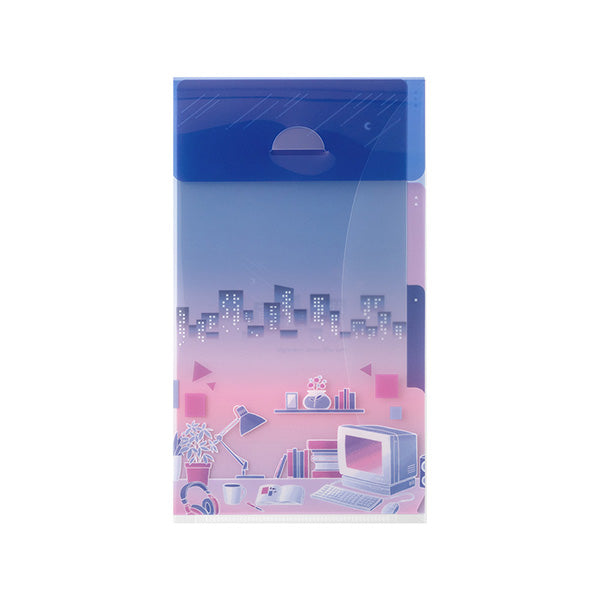 ミドリ ３ポケットクリアホルダー＜Ａ５スリム＞フ 35560006　4902805355605（5セット）