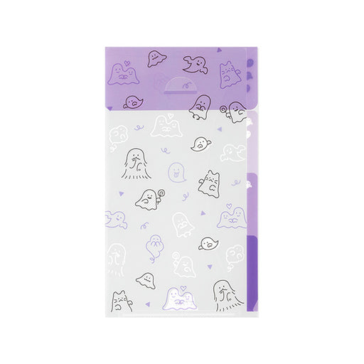 ミドリ ３ポケットクリアホルダー＜Ａ５スリム＞フ 35563006　4902805355636（5セット）