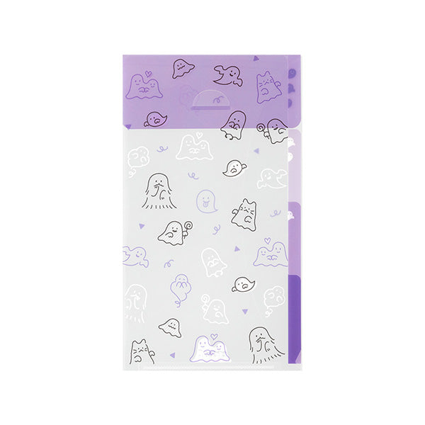 ミドリ ３ポケットクリアホルダー＜Ａ５スリム＞フ 35563006　4902805355636（5セット）