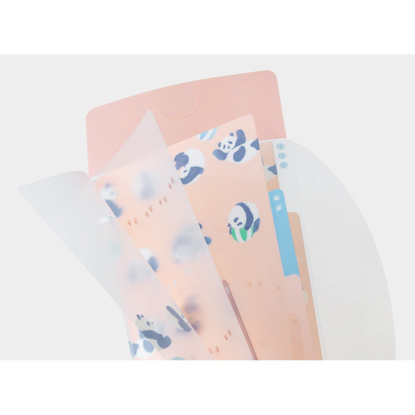 ミドリ ３ポケットクリアホルダー＜Ａ５スリム＞フ 35564006　4902805355643（5セット）