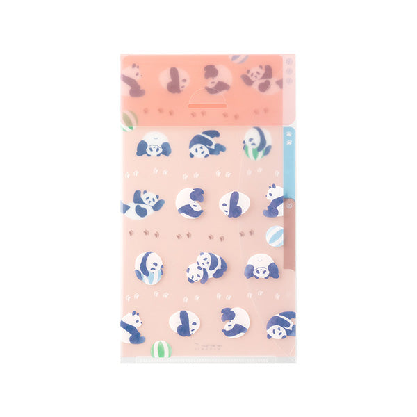 ミドリ ３ポケットクリアホルダー＜Ａ５スリム＞フ 35564006　4902805355643（5セット）