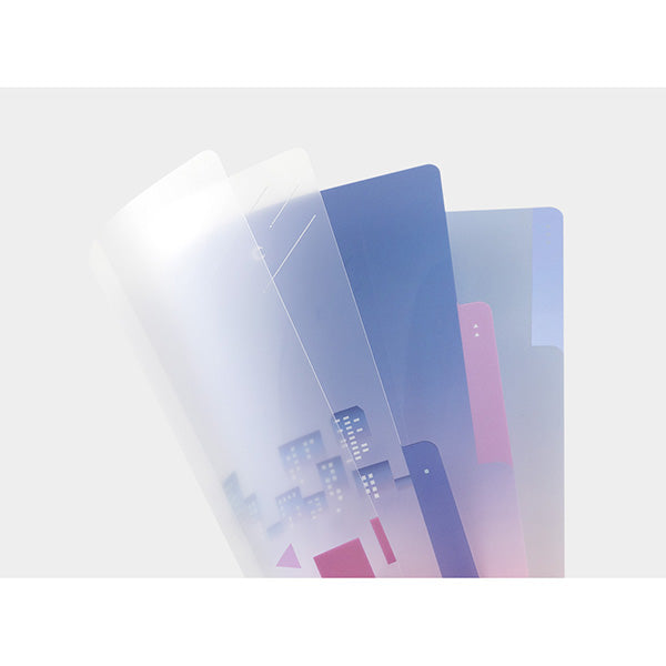 ミドリ ３ポケットクリアホルダー＜Ａ５＞シティホ 35565006　4902805355650（10セット）