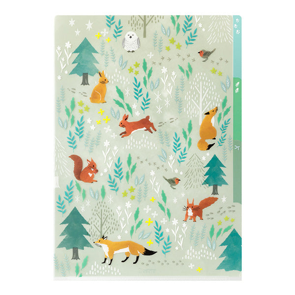 ミドリ ３ポケットクリアホルダー＜Ａ４＞北 35571006　4902805355711（10セット）