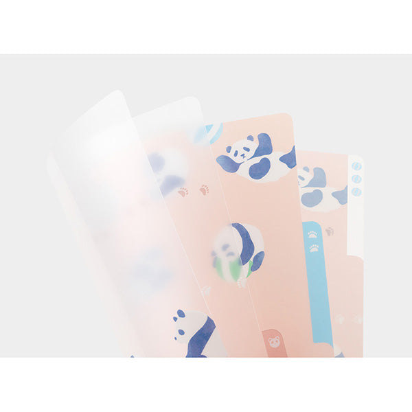 ミドリ ３ポケットクリアホルダー＜Ａ４＞パンタ 35574006　4902805355742（10セット）