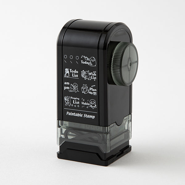 ミドリ スタンプ 回転印 ダイヤル リスト柄(35579006) 4902805355797（2セット）