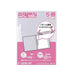 LIHITLAB fichier boucleur F-3006-5P A4S blanc laiteux 5 livres