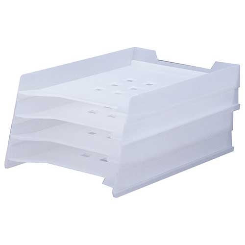 LIHITLAB. マルチレタートレー A-7300-1 乳白 4903419839130