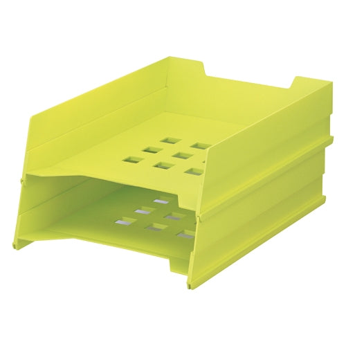 LIHITLAB. マルチレタートレー A-7300-6 黄緑 4903419839154