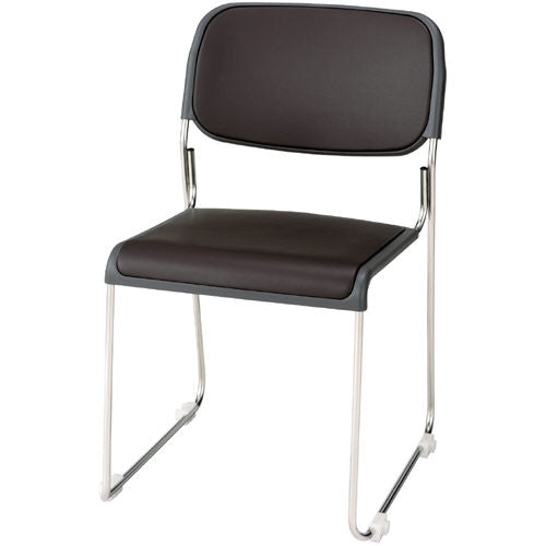 PLUS（プラス）オフィス家具 会議イス FRK-S2LN BR ブラウン　4547345053279