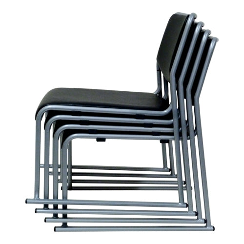 PLUS（プラス）オフィス家具 スタッキングチェア CD79-MX ブラック　