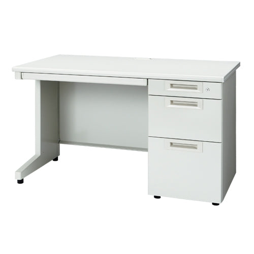 PLUS（プラス）オフィス家具 片袖机 RJ-127D-3 WH ホワイト 引出D　