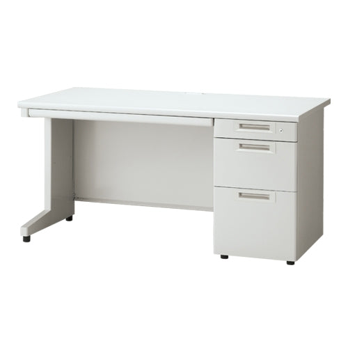 PLUS（プラス）オフィス家具 片袖机 RJ-147D-3 WH ホワイト 引出D　
