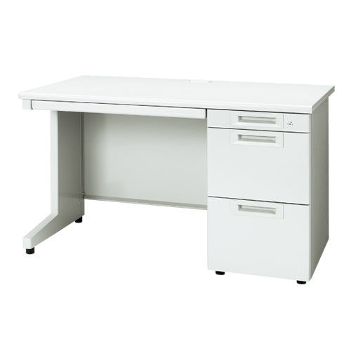 PLUS（プラス）オフィス家具 片袖机 RJ-127A-3 WH ホワイト 引出A　